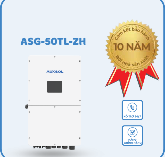  Inverter Hybrid Auxsol 50kW ASG-50TL-ZH - Inverter 50KW