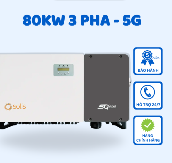 Inverter Solis 80KW 3 pha - 5G