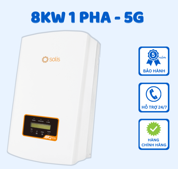 Inverter Solis 8KW 1 pha - 5G