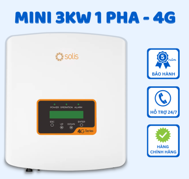Inverter Solis mini 3KW 1 pha - 4G